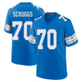 D.Lions #70 Juice Scruggs Player Blue Alternate Home Game Kdoa Stitched Jerseys