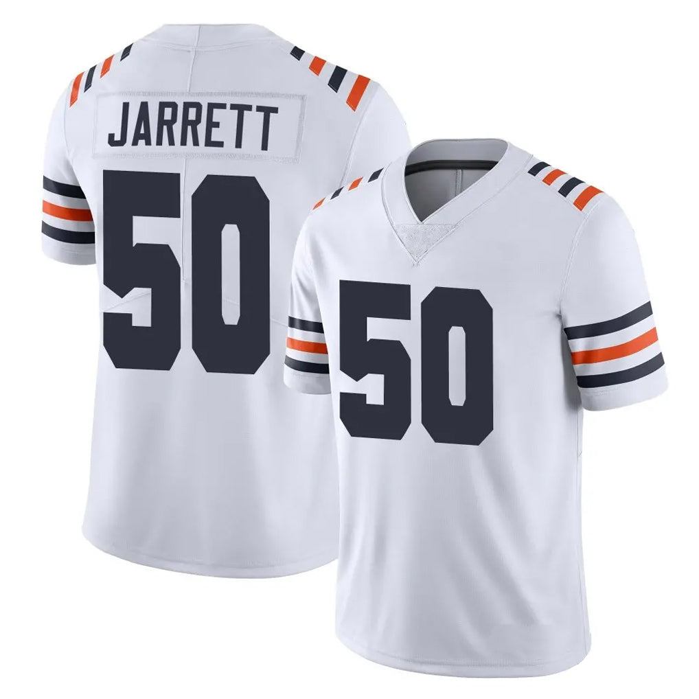 C.Bears #50 Grady Jarrett Player White Classic Vapor Limited Home Game Kdoa Stitched Jerseys