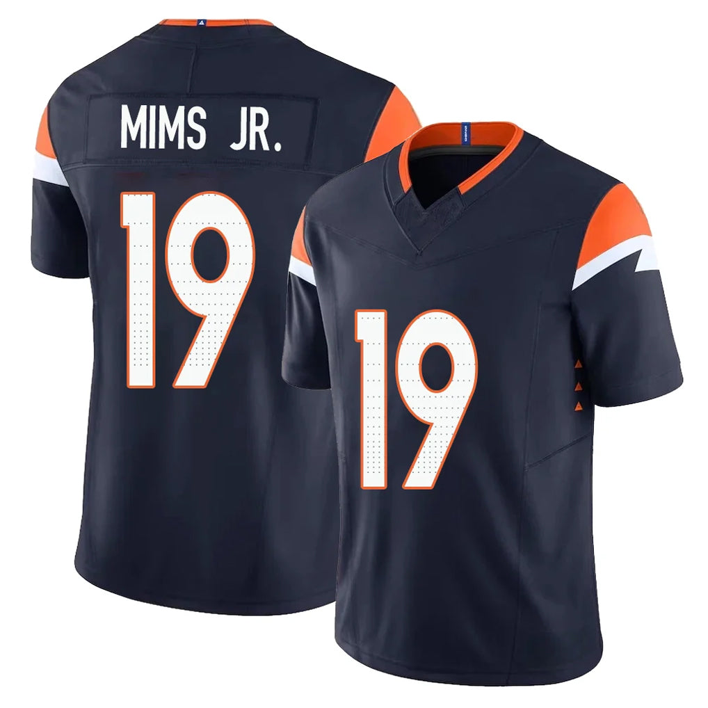 D.Broncos #19 Marvin Mims Jr. Player Navy Limited Vapor F.U.S.E. Home Game Kdoa Stitched Jerseys