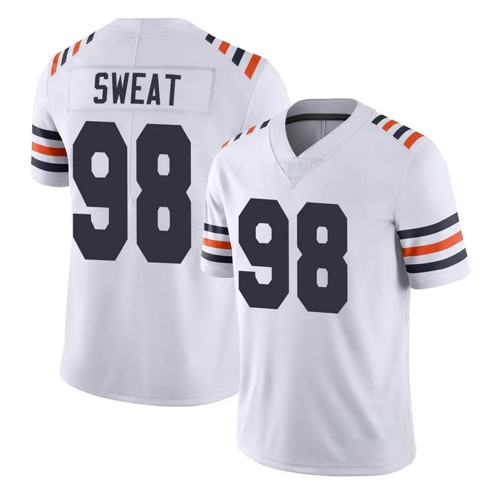 C.Bears #98 Montez Sweat Player White Classic Vapor Limited Home Game Kdoa Stitched Jerseys