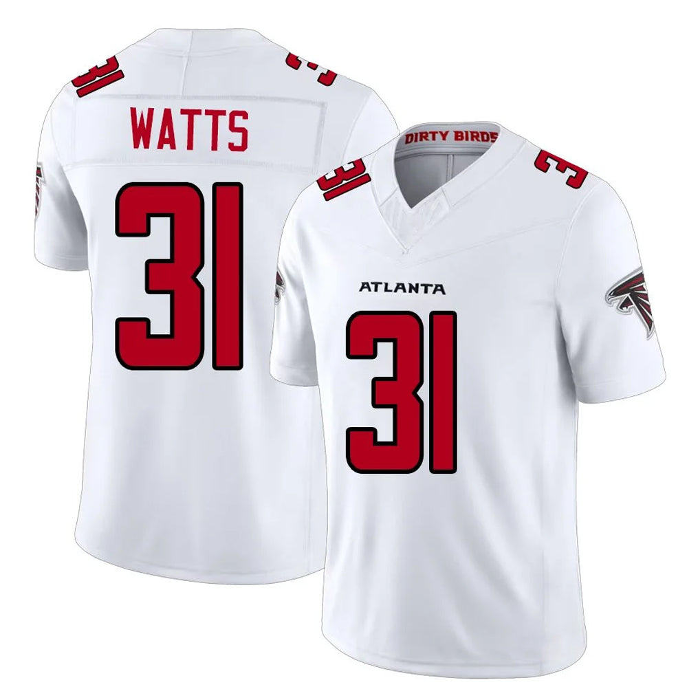 A.Falcons #31 Xavier Watts Player White Team Color Vapor F.U.S.E. Limited Kdoa Stitched Jerseys