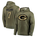 GB.Packers #7 Javon Bullard Player Olive Salute to Service Pullover Hoodies Home Game Kdoa Stitched Jerseys