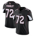 A.Cardinals #72 Hjalte Froholdt Player Black Vapor Limited Home Game Kdoa Stitched Jerseys