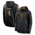 C.Bears #4 D'Andre Swift Player Black Salute to Service Pullover Hoodies Limited Kdoa Stitched Jerseys