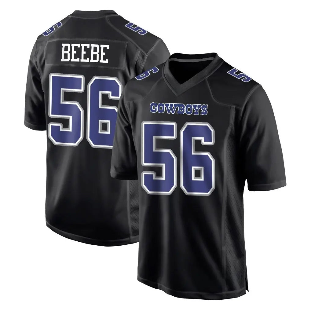 D.Cowboys #56 Cooper Beebe Player Carbon Black Fashion Home Game Xdoa Stitched Jerseys