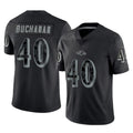 B.Ravens #40 Teddye Buchanan Player Black REFLECTIVE Limited Kdoa Stitched Jerseys