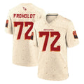 A.Cardinals #72 Hjalte Froholdt Player Cream Rivalries Collection Game Kdoa Stitched Jerseys
