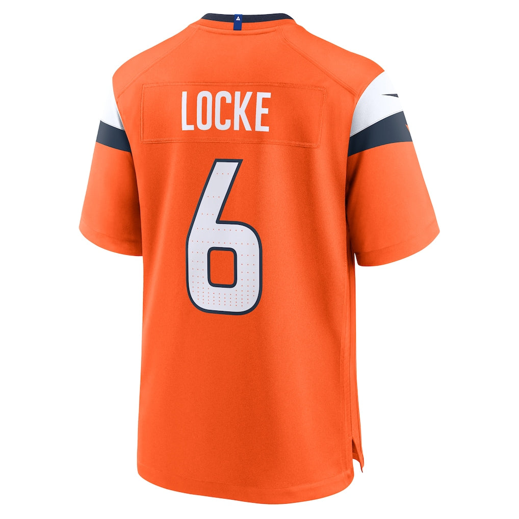 Kdoa D.Broncos #6 P.J. Locke Orange  Team Game Jersey