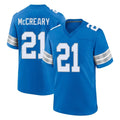 D.Lions #21 Roger McCreary Player Blue Alternate Home Game Kdoa Stitched Jerseys