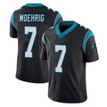 C.Panthers #7 Tre'von Moehrig Player Black Vapor Untouchable Limited Game Kdoa Stitched Jerseys