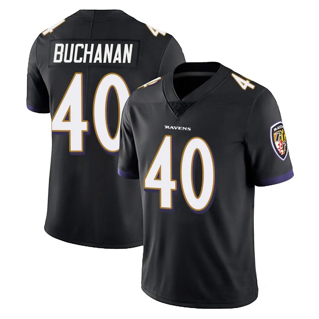 B.Ravens #40 Teddye Buchanan Player Black Vapor Untouchable Limited Home Game Kdoa Stitched Jerseys