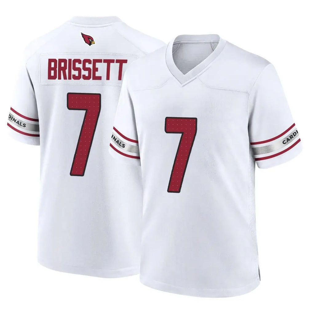 A.Cardinals #7 Jacoby Brissett Player White Home Game Kdoa Stitched Jerseys