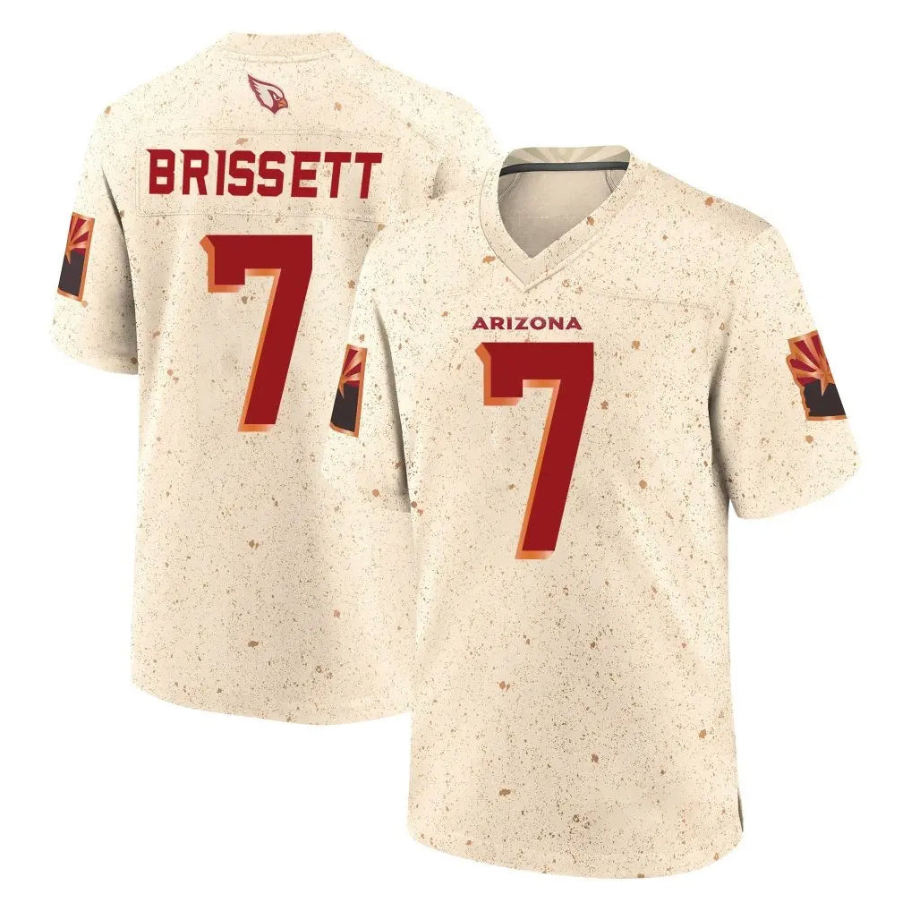 A.Cardinals #7 Jacoby Brissett Player Cream Rivalries Collection Game Kdoa Stitched Jerseys