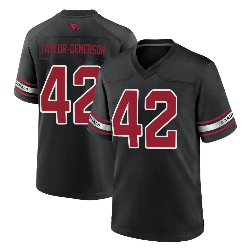 A.Cardinals #42 Dadrion Taylor-Demerson Player Black Alternate Game Kdoa Stitched Jerseys