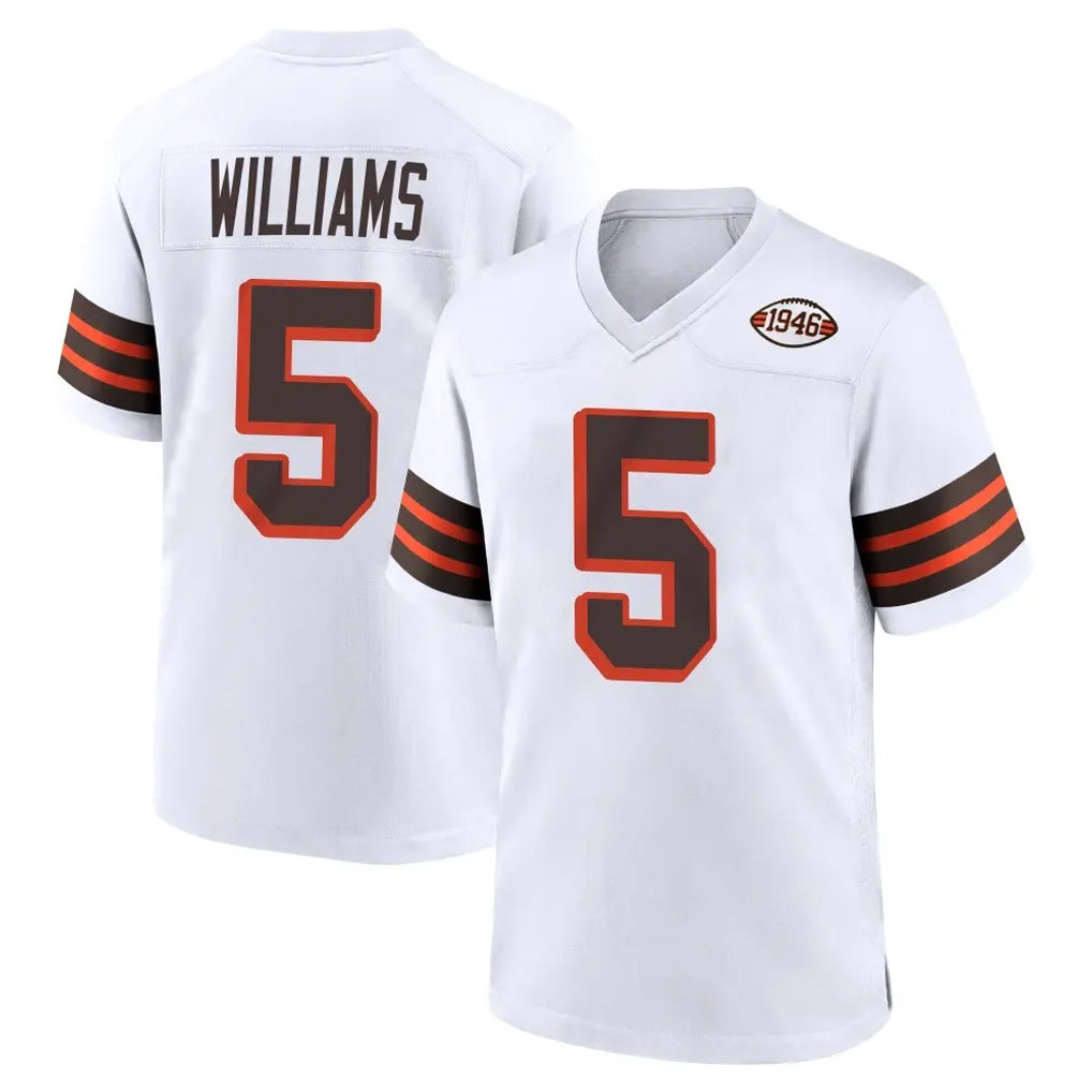 C.Browns #5 Quincy Williams Player White Alternate Home Game Kdoa Stitched Jerseys