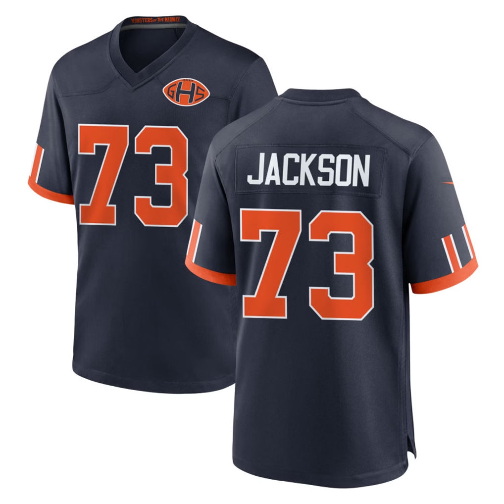 C.Bears #73 Jonah Jackson Player Navy 2026 Rivalries Collection Home Game Kdoa Stitched Jerseys