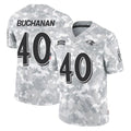 B.Ravens #40 Teddye Buchanan Player Arctic Camo Salute to Service Limited Kdoa Stitched Jerseys