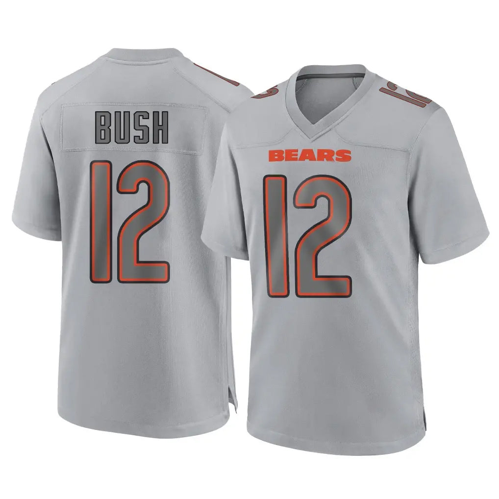 C.Bears #12 Devin Bush Player Gray Atmosphere Fashion Game Kdoa Stitched Jerseys