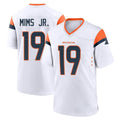 D.Broncos #19 Marvin Mims Jr. Player White Home Game Kdoa Stitched Jerseys