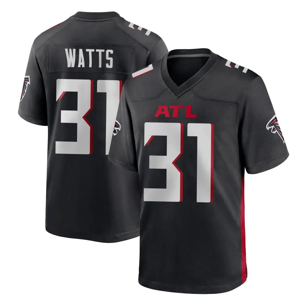 A.Falcons #31 Xavier Watts Player Black Home Game Kdoa Stitched Jerseys