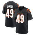 C.Bengals #49 Barrett Carter Player Black Home Game Kdoa Stitched Jerseys