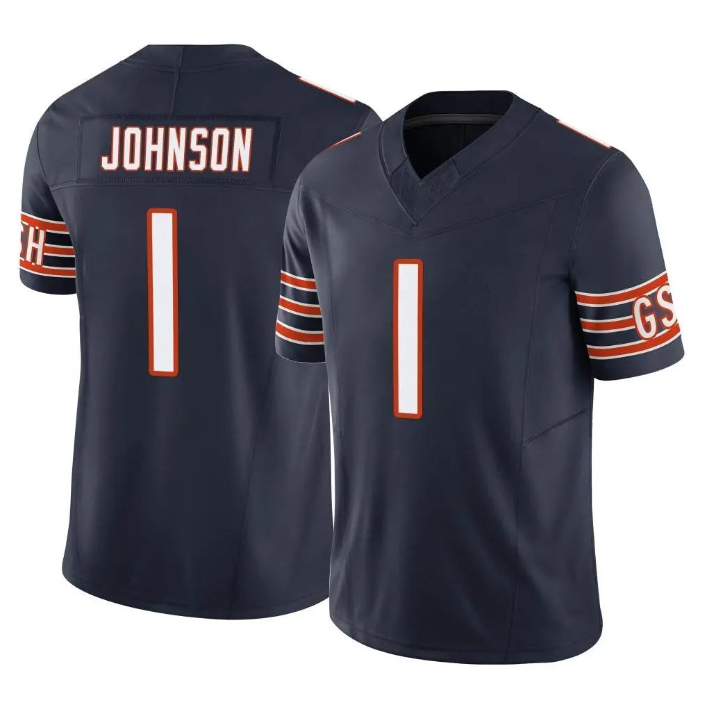 C.Bears #1 Jaylon Johnson Player Navy Vapor F.U.S.E. Limited Home Game Kdoa Stitched Jerseys