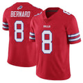 B.Bills #8 Terrel Bernard Player Red Vapor Untouchable Limited Kdoa Stitched Jerseys