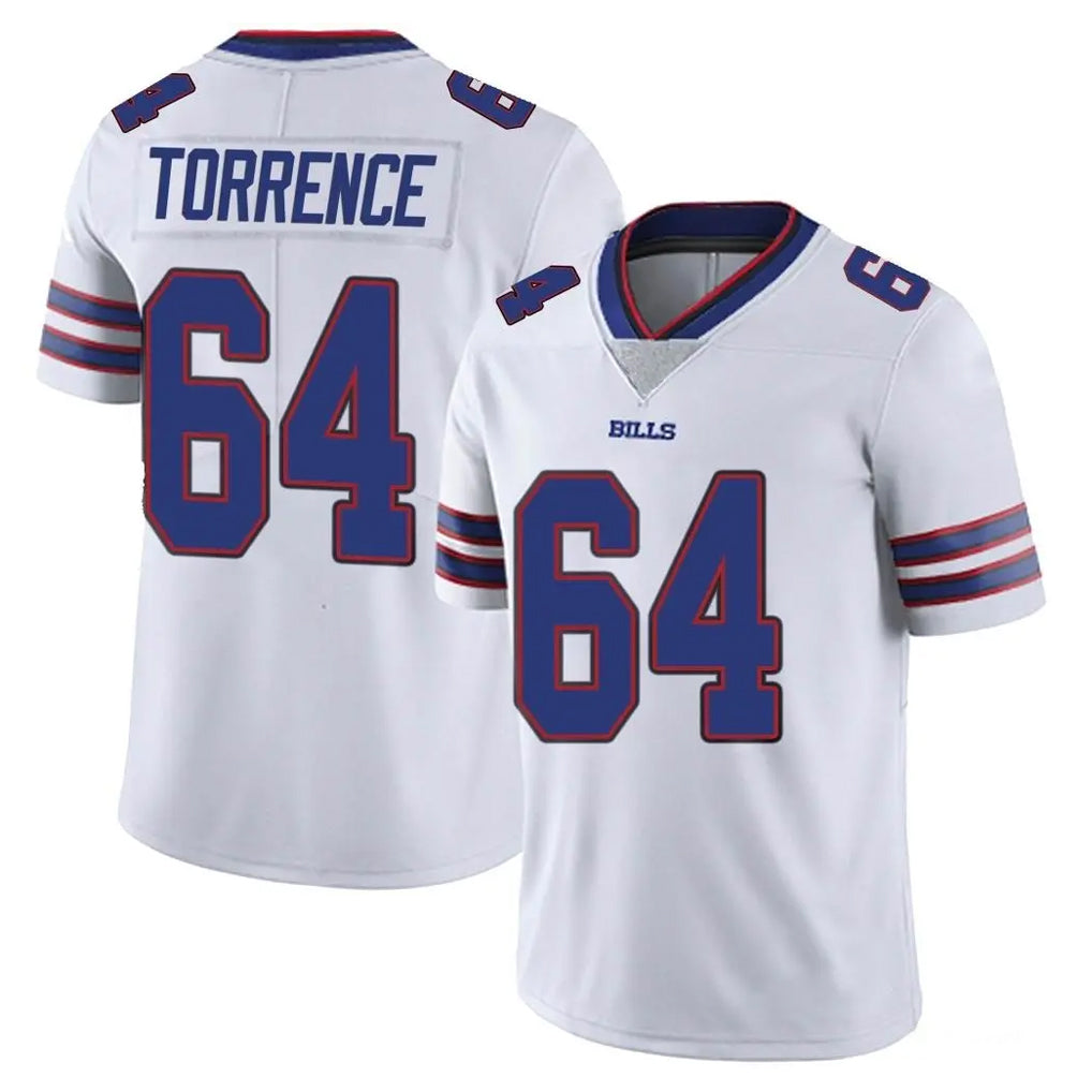 B.Bills #64 O'Cyrus Torrence Player White Vapor Untouchable Limited Kdoa Stitched Jerseys