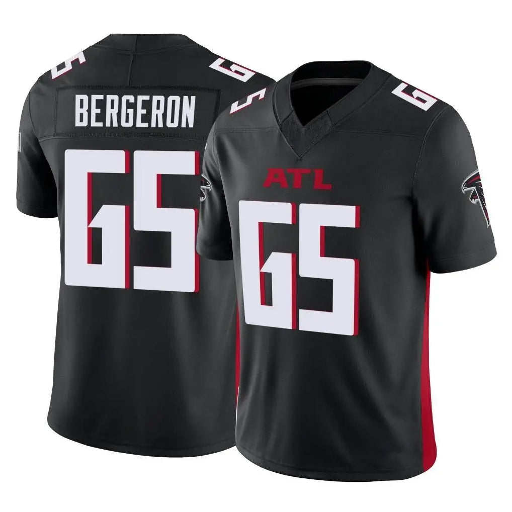 A.Falcons #65 Matthew Bergeron Player Black Vapor F.U.S.E. Limited Home Game Kdoa Stitched Jerseys