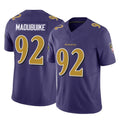 B.Ravens #92 Nnamdi Madubuike Player Purple Vapor F.U.S.E. Limited Kdoa Stitched Jerseys