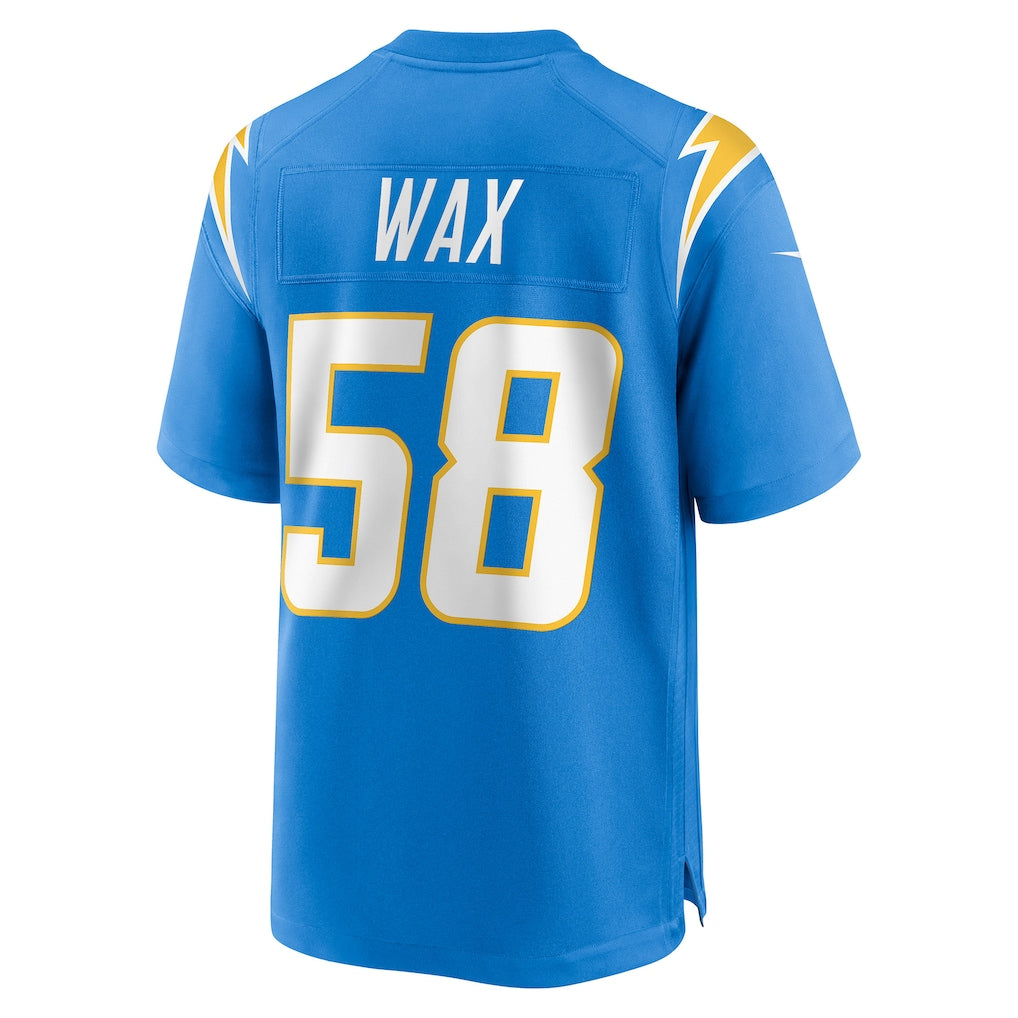 Kdoa LA.Chargers #58 Marlowe Wax Powder Blue Team Game Jersey