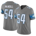 D.Lions #54 Alim McNeill Player Gray Vapor F.U.S.E. Limited Home Game Kdoa Stitched Jerseys