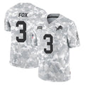 D.Lions #3 Jack Fox Player Arctic Camo Salute To Service Limited Kdoa Stitched Jerseys