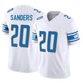D.Lions #20 Barry Sanders Player White Vapor F.U.S.E. Limited Home Game Kdoa Stitched Jerseys
