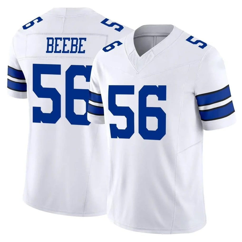 D.Cowboys #56 Cooper Beebe Player White Limited Vapor F.U.S.E. Home Game Xdoa Stitched Jerseys