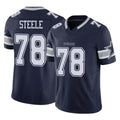 D.Cowboys #78 Terence Steele Player Navy Limited Vapor F.U.S.E. Home Game Xdoa Stitched Jerseys