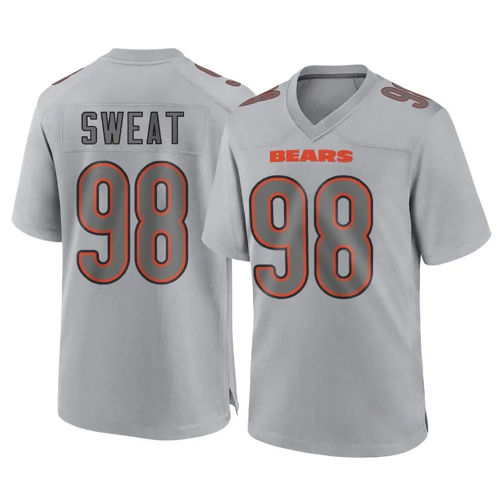 C.Bears #98 Montez Sweat Player Gray Atmosphere Fashion Game Kdoa Stitched Jerseys
