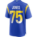 Kdoa LA.Rams #75 Deacon Jones Royal Game Retired Player Jersey
