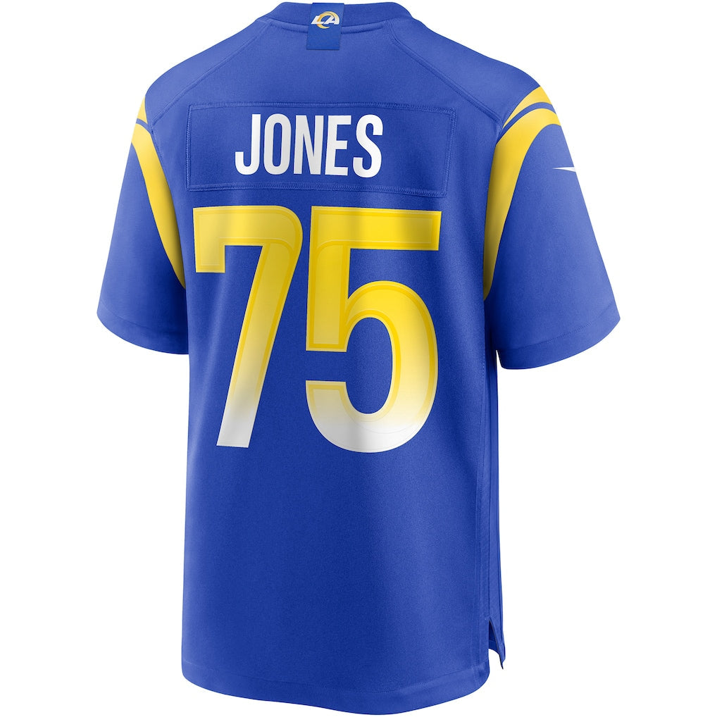Kdoa LA.Rams #75 Deacon Jones Royal Game Retired Player Jersey