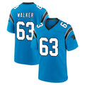 C.Panthers #63 Rasheed Walker Player Blue Home Game Kdoa Stitched Jerseys