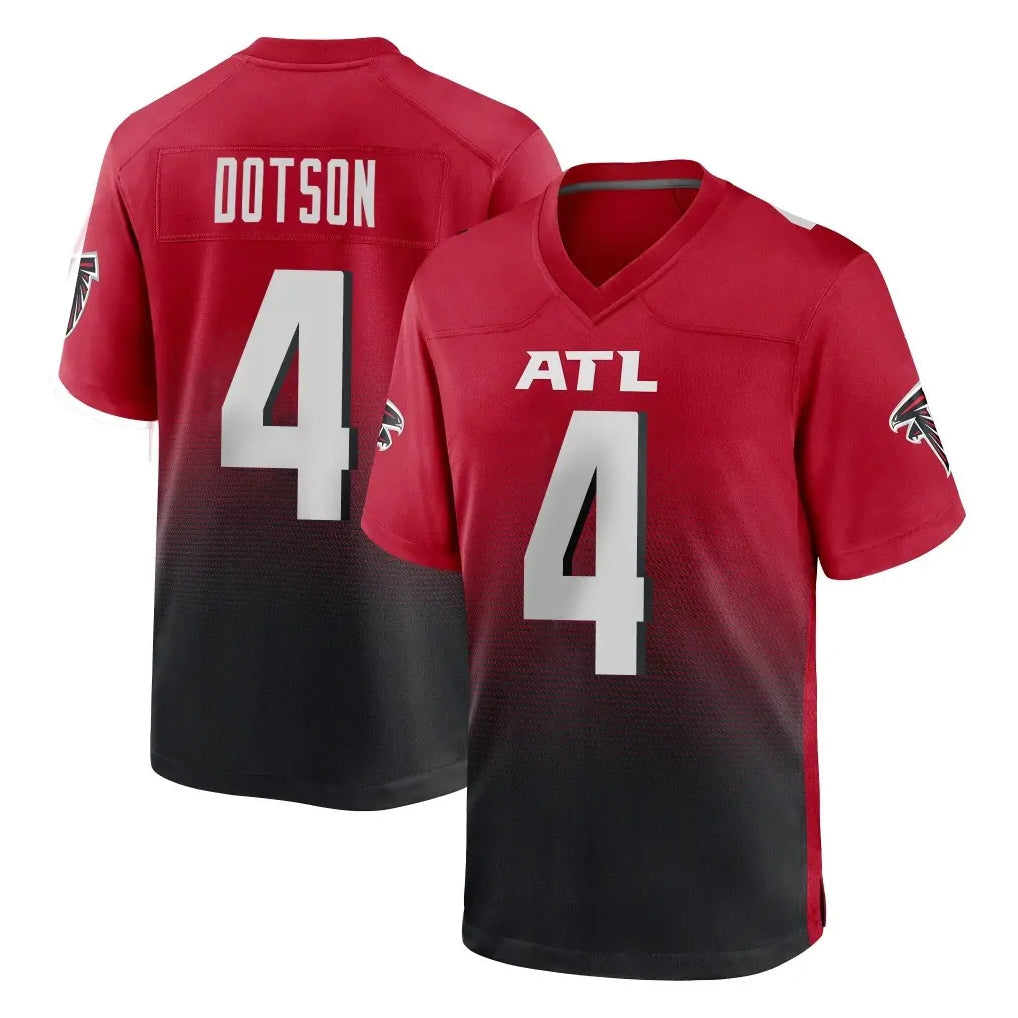 A.Falcons #4 Jahan Dotson Player Red Home Game Kdoa Stitched Jerseys