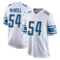 D.Lions #54 Alim McNeill Player White Home Game Kdoa Stitched Jerseys