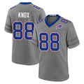 B.Bills #88 Dawson Knox Player Gray Nickel City Home Game Kdoa Stitched Jerseys