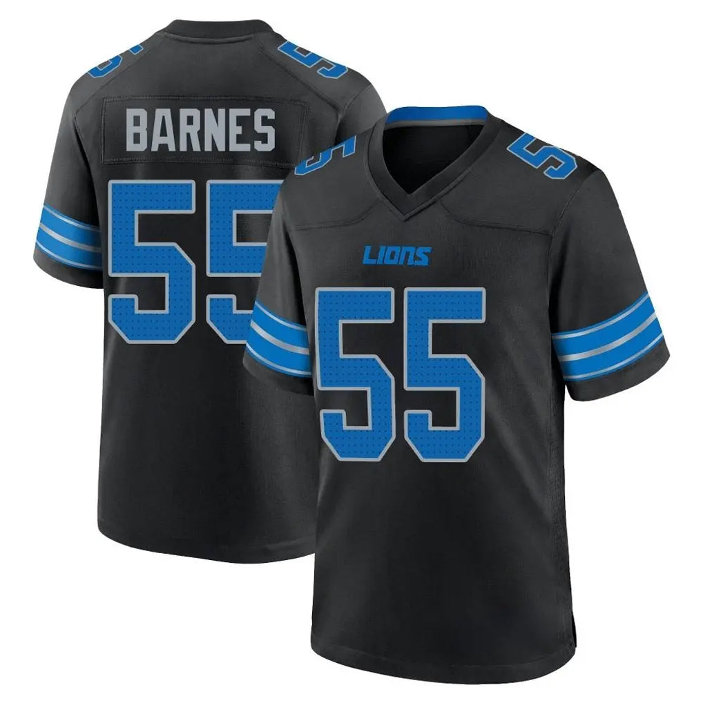 D.Lions #55 Derrick Barnes Player Black Alternate Home Game Kdoa Stitched Jerseys