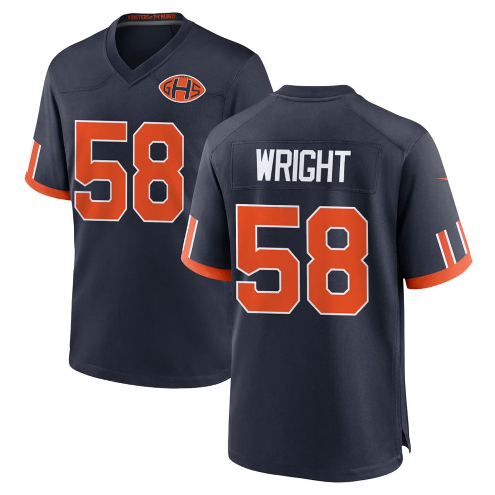 C.Bears #58 Darnell Wright Player Navy 2026 Rivalries Collection Home Game Kdoa Stitched Jerseys