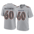 D.Broncos #60 Luke Wattenberg Player Gray Atmosphere Fashion Limited Game Kdoa Stitched Jerseys