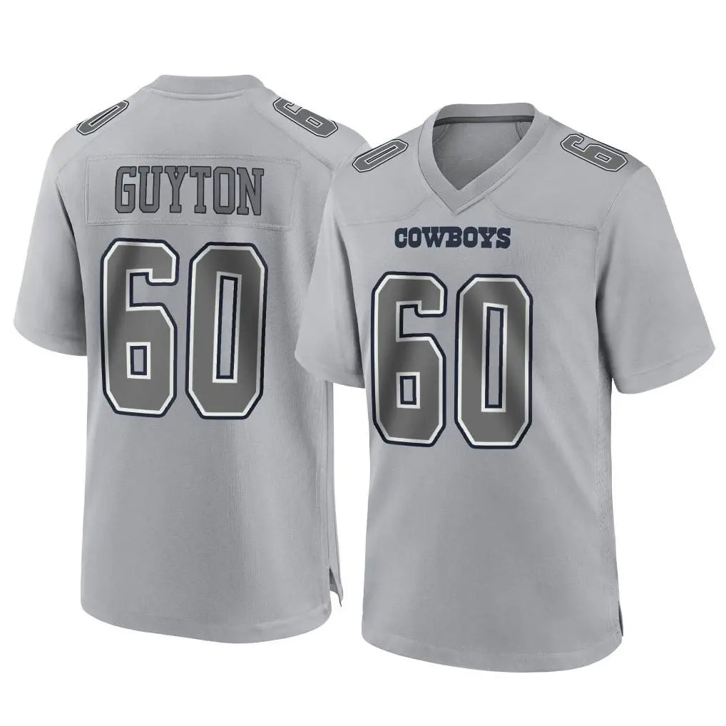 D.Cowboys #60 Tyler Guyton Player Gray Atmosphere Fashion Home Game Xdoa Stitched Jerseys
