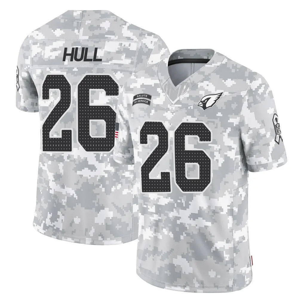 A.Cardinals #26 Evan Hull Player Arctic Camo Limited Salute To Service Home Game Kdoa Stitched Jerseys