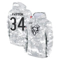 C.Bears #34 Walter Payton Player Arctic Camo Salute to Service Pullover Hoodies Limited Kdoa Stitched Jerseys
