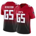 A.Falcons #65 Matthew Bergeron Player Red Vapor F.U.S.E. Limited Home Game Kdoa Stitched Jerseys